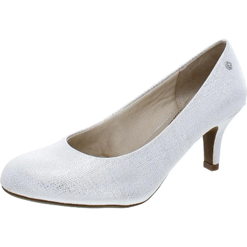 Women's holiday party stiletto heel pumps with a festive touchParigi Womens Round Toe Pumps