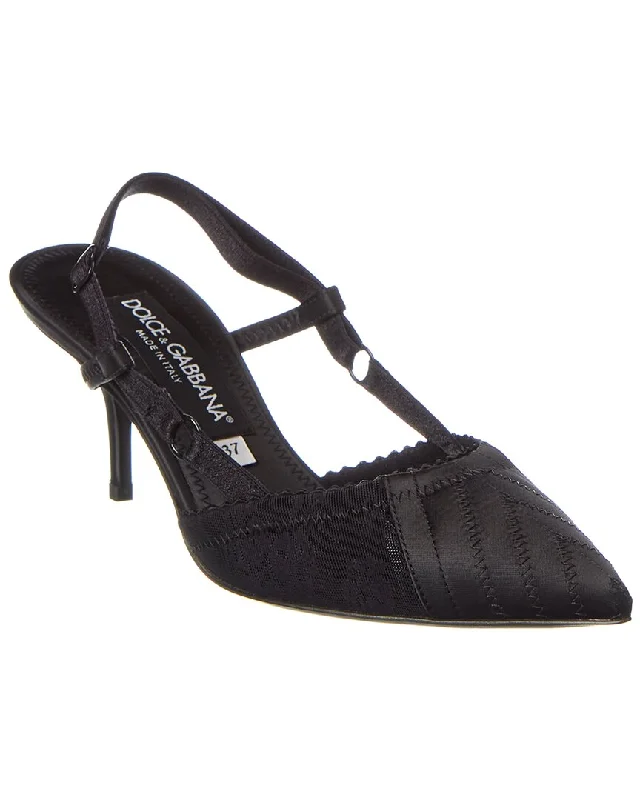 Women's forest green stiletto heel pumps for a nature - inspired lookDolce & Gabbana Corset Satin Slingback Pump Women's forest green stiletto heel pumps for a nature - inspired lookDolce & Gabbana Corset Satin Slingback Pump