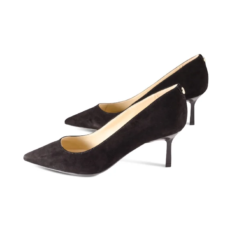 Women's date - night stiletto heel pumps with a sexy silhouetteWomen's Kumia Suede Stiletto Heels In Black Women's date - night stiletto heel pumps with a sexy silhouetteWomen's Kumia Suede Stiletto Heels In Black