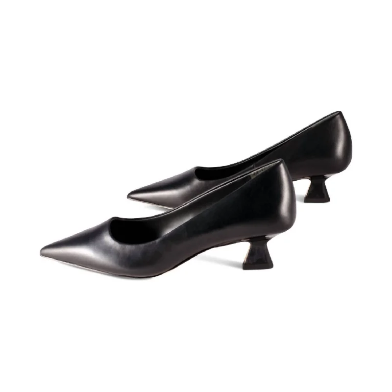 Women's arch - support stiletto heel pumps for better comfortDiva Leather Pumps In Black Women's arch - support stiletto heel pumps for better comfortDiva Leather Pumps In Black