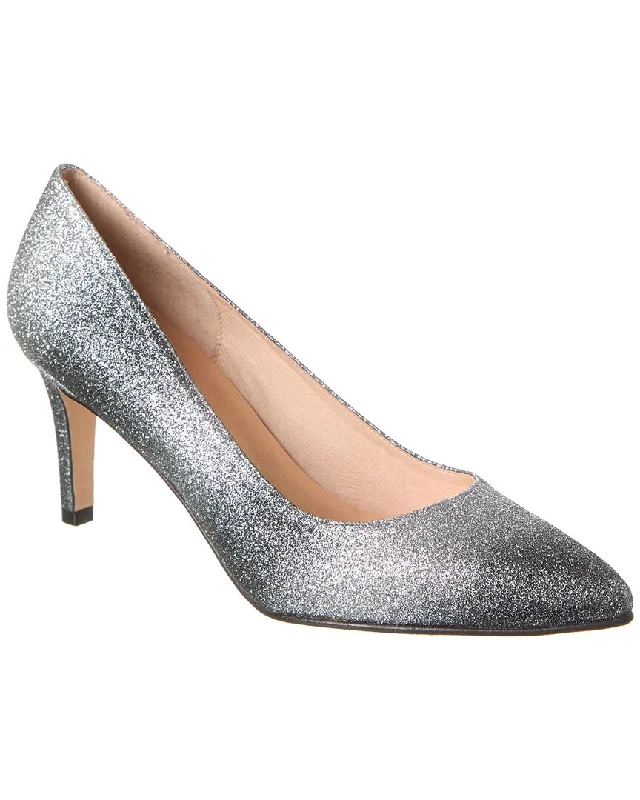 Women's velvet - covered stiletto heel pumps for a luxurious lookFrench Sole Nurit Glitter Pump Women's velvet - covered stiletto heel pumps for a luxurious lookFrench Sole Nurit Glitter Pump