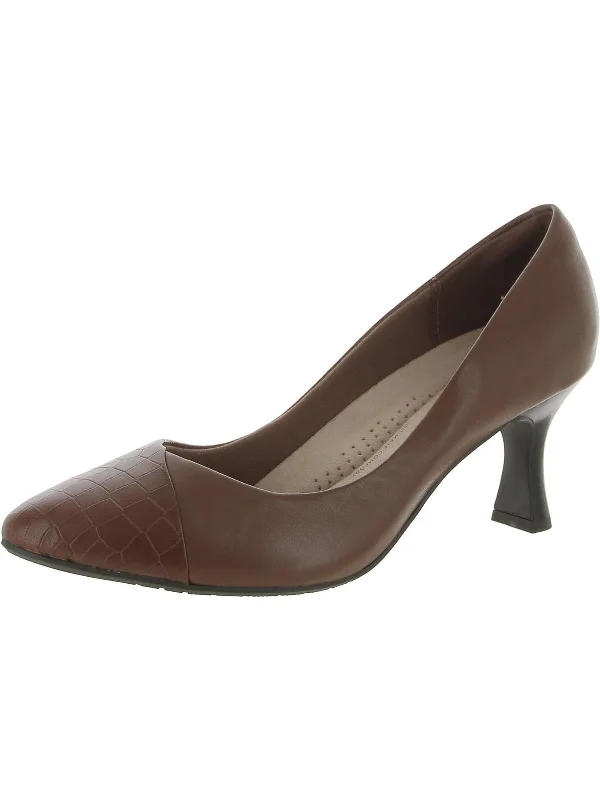 Women's mustard yellow stiletto heel pumps for a trendy pop of colorWomens Leather Pointed Toe Pumps