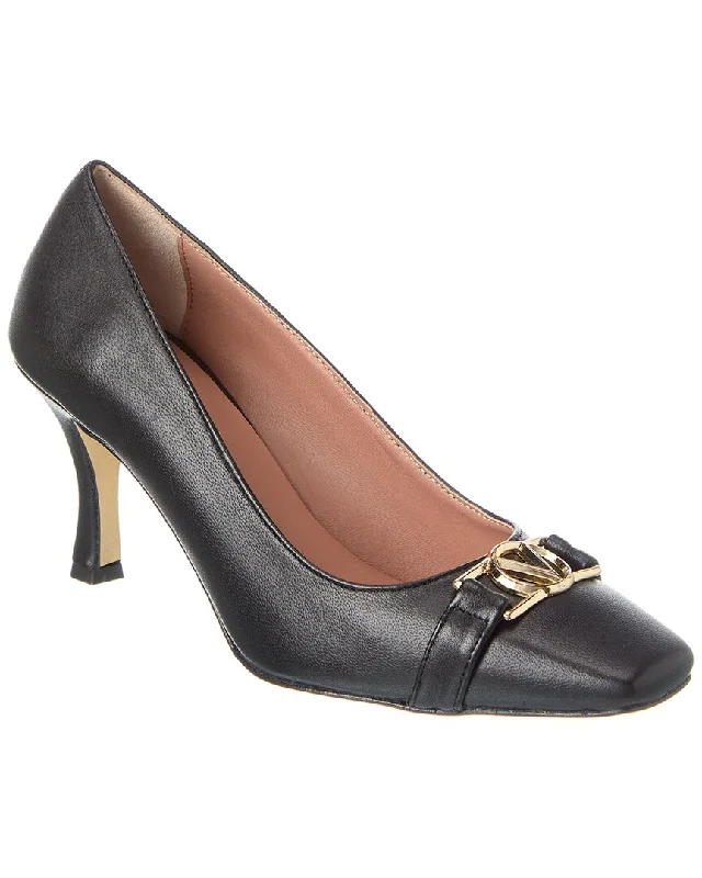 Women's mustard yellow stiletto heel pumps for a trendy pop of colorValentino by Mario Valentino Aura Leather Pump