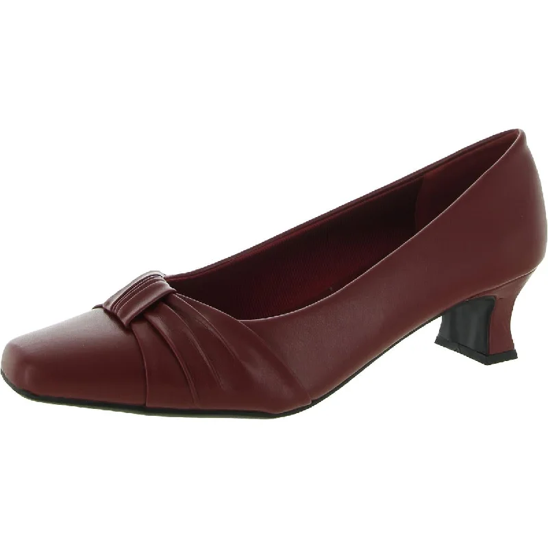 Women's wide - width stiletto heel pumps for a comfortable fitWaive Womens Faux Leather Slip On Dress Heels Women's wide - width stiletto heel pumps for a comfortable fitWaive Womens Faux Leather Slip On Dress Heels