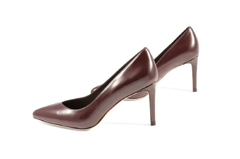 Women's water - resistant stiletto heel pumps for unexpected situationsThrow Heeled Pump In Brown Hs Leather Women's water - resistant stiletto heel pumps for unexpected situationsThrow Heeled Pump In Brown Hs Leather