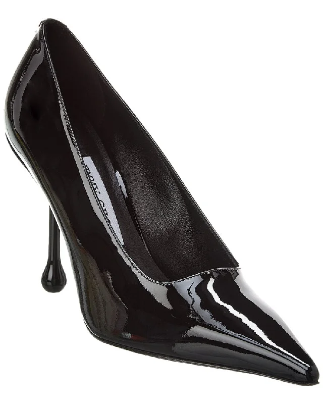 Women's wide - width stiletto heel pumps for a comfortable fitJimmy Choo Ixia 95 Patent Pump Women's wide - width stiletto heel pumps for a comfortable fitJimmy Choo Ixia 95 Patent Pump