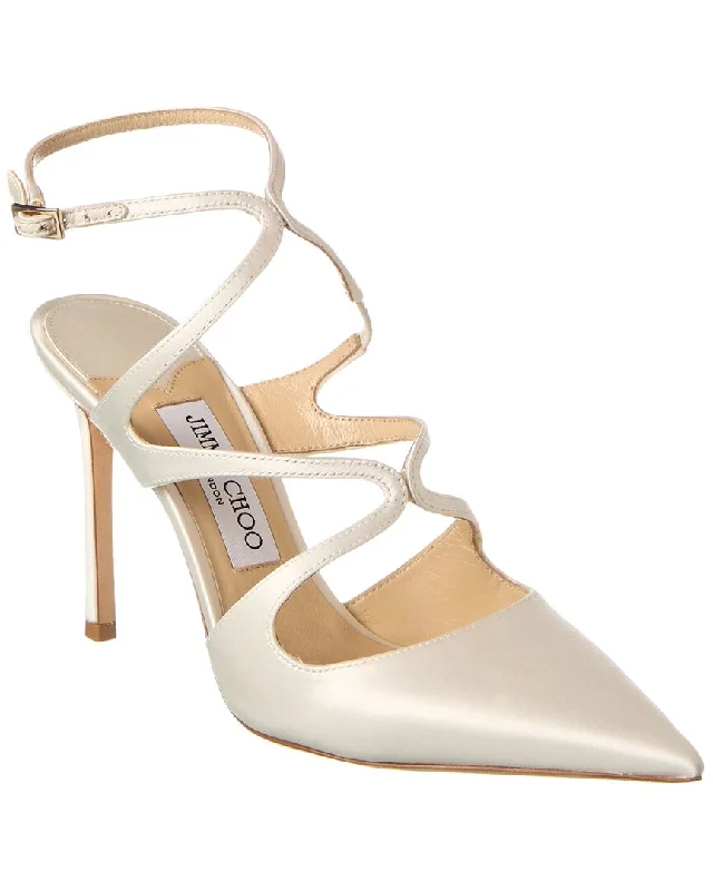Women's red - carpet stiletto heel pumps for a glamorous eventJimmy Choo Azia 95 Satin Pump Women's red - carpet stiletto heel pumps for a glamorous eventJimmy Choo Azia 95 Satin Pump