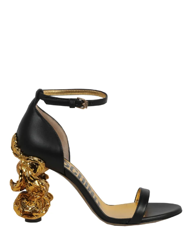Women's mesh - paneled stiletto heel pumps for breathabilitySculpted Baroque Heel Sandals Women's mesh - paneled stiletto heel pumps for breathabilitySculpted Baroque Heel Sandals