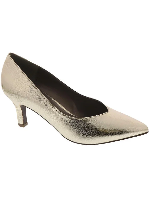 Women's red - carpet stiletto heel pumps for a glamorous eventBrianne Womens Metallic Pointed Toe Pumps