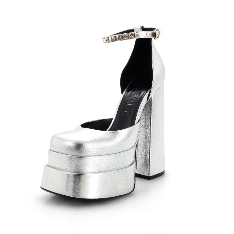 Women's breathable stiletto heel pumps for warm weatherWomen's Medusa Aevitas Platform Pumps Leather with Crystals Women's breathable stiletto heel pumps for warm weatherWomen's Medusa Aevitas Platform Pumps Leather with Crystals