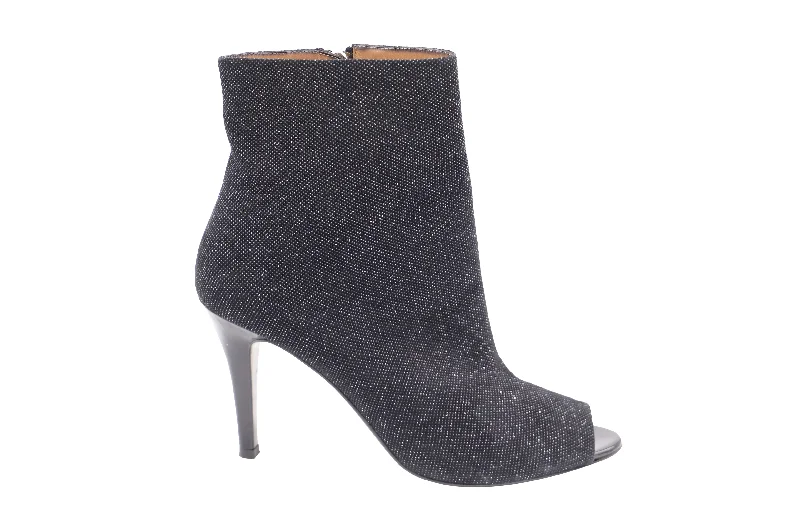 women's booties with block heelFratelli Rossetti Metallic Open Toe Pointed Boots in Black Leather women's booties with block heelFratelli Rossetti Metallic Open Toe Pointed Boots in Black Leather