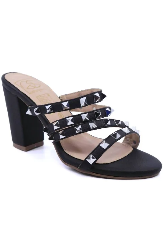 Women's office - appropriate stiletto heel pumps with a low - heel optionCarla 2 Strappy Heels In Black Women's office - appropriate stiletto heel pumps with a low - heel optionCarla 2 Strappy Heels In Black
