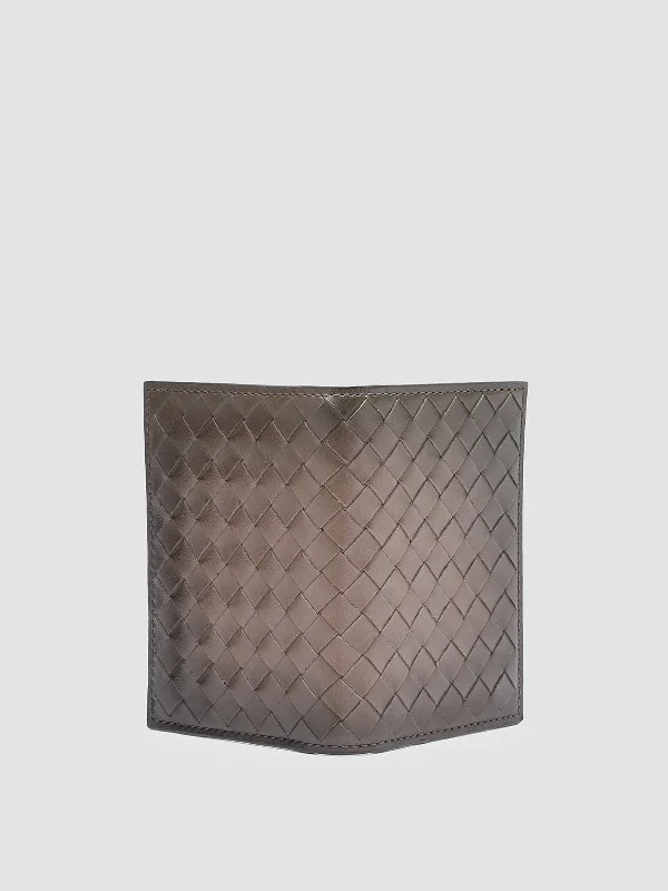 Sustainable Women's Recycled Material Loafers in Gray for Eco - Conscious ShoppersBOUDIN 124 - Taupe Woven Leather Bifold Wallet Sustainable Women's Recycled Material Loafers in Gray for Eco - Conscious ShoppersBOUDIN 124 - Taupe Woven Leather Bifold Wallet