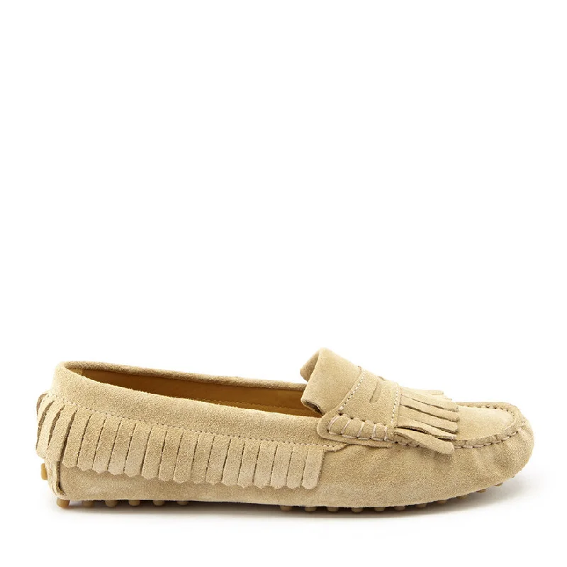 Shock - Absorbing Women's Loafers in Gray for Active LifestylesShock - Absorbing Women's Loafers in Gray for Active LifestylesWomen's Fringed Driving Loafers, taupe suede Shock - Absorbing Women's Loafers in Gray for Active LifestylesShock - Absorbing Women's Loafers in Gray for Active LifestylesWomen's Fringed Driving Loafers, taupe suede