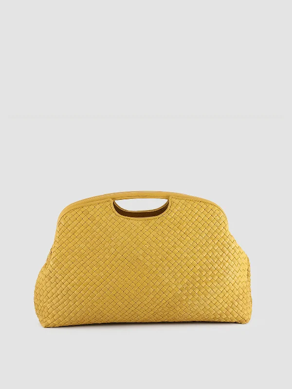 Women's Tassel - Trimmed Loafers with a Low Heel in Olive Green for a Trendy TwistHELEN 09 - Yellow Leather Clutch Bag Women's Tassel - Trimmed Loafers with a Low Heel in Olive Green for a Trendy TwistHELEN 09 - Yellow Leather Clutch Bag