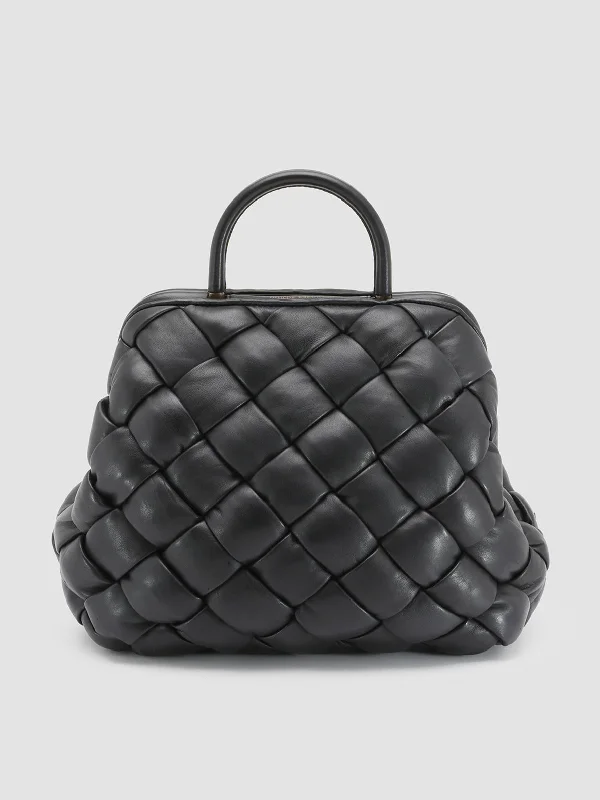 Sustainable Women's Recycled Material Loafers in Gray for Eco - Conscious ShoppersHELEN 14 Massive - Black Leather Handle Bag Sustainable Women's Recycled Material Loafers in Gray for Eco - Conscious ShoppersHELEN 14 Massive - Black Leather Handle Bag