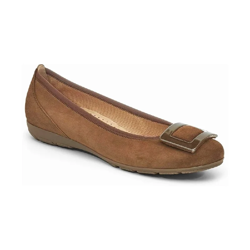 Sustainable Women's Recycled Material Loafers in Gray for Eco - Conscious ShoppersGabor Women's 54.164.14 Buckle Ballet Flat - Whiskey Brown Sustainable Women's Recycled Material Loafers in Gray for Eco - Conscious ShoppersGabor Women's 54.164.14 Buckle Ballet Flat - Whiskey Brown