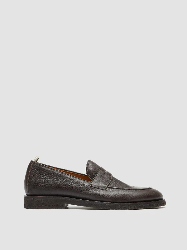 Women's Bow - Embellished Loafers in Red for a Feminine TouchWomen's Bow - Embellished Loafers in Red for a Feminine TouchOPERA FLEXI 101 - Brown Leather Penny Loafers