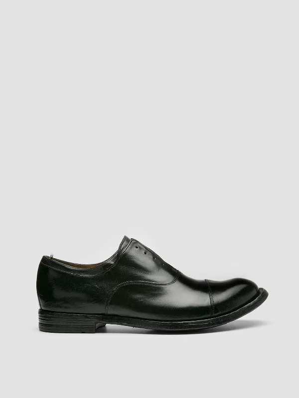 Women's Geometric - Patterned Loafers in Multicolor for a Fashion - Forward LookANATOMIA 015 - Black Leather Oxford Shoes