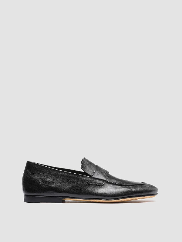 Women's Tassel - Trimmed Loafers with a Low Heel in Olive Green for a Trendy TwistAIRTO 001 - Black Leather Penny Loafers Women's Tassel - Trimmed Loafers with a Low Heel in Olive Green for a Trendy TwistAIRTO 001 - Black Leather Penny Loafers