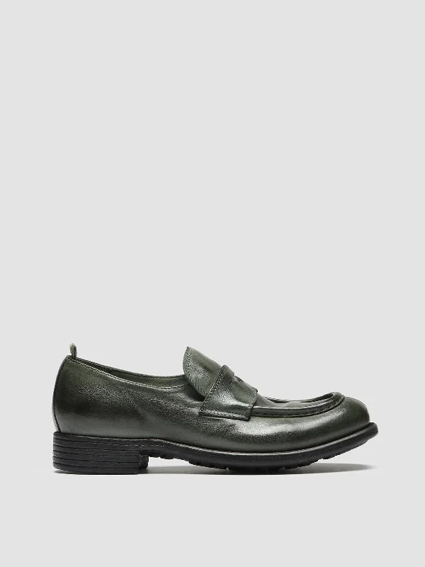 Shock - Absorbing Women's Loafers in Gray for Active LifestylesCALIXTE 020 - Green Leather loafers Shock - Absorbing Women's Loafers in Gray for Active LifestylesCALIXTE 020 - Green Leather loafers