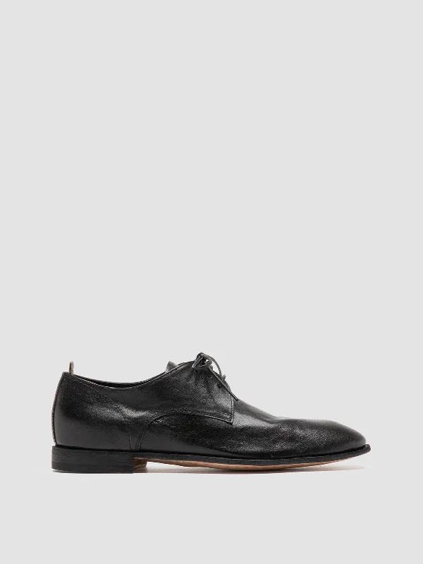 Women's Geometric - Patterned Loafers in Multicolor for a Fashion - Forward LookSOLITUDE 002 - Black Leather Derby Shoes Women's Geometric - Patterned Loafers in Multicolor for a Fashion - Forward LookSOLITUDE 002 - Black Leather Derby Shoes