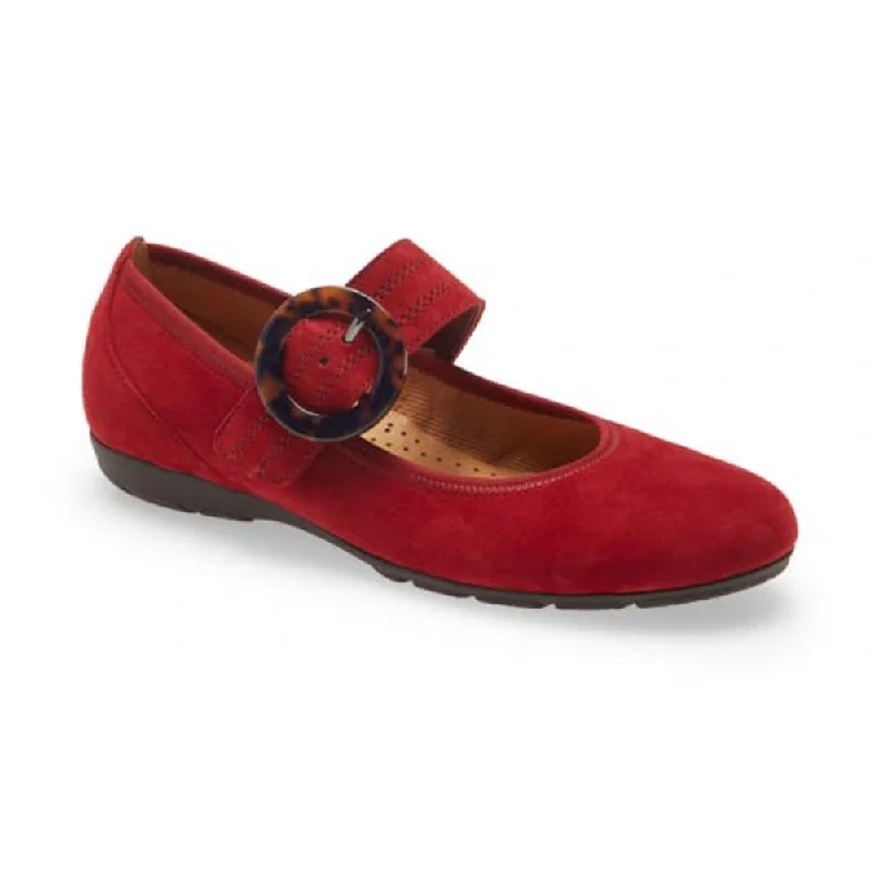 Women's Metallic Foil - Finish Loafers in Gold for a Glamorous Night OutGabor Women's 54.168.15 Mary Jane Buckle Flat - Opera Red Women's Metallic Foil - Finish Loafers in Gold for a Glamorous Night OutGabor Women's 54.168.15 Mary Jane Buckle Flat - Opera Red