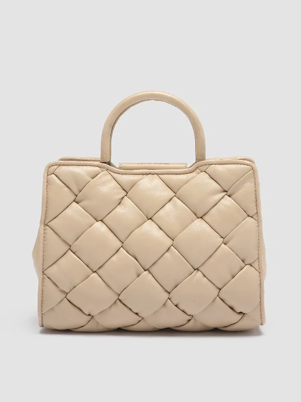 Women's Fur - Lined Loafers in Tan for a Cozy Winter OptionHELEN 025 Massive - Ivory Woven Leather Hand Bag Women's Fur - Lined Loafers in Tan for a Cozy Winter OptionHELEN 025 Massive - Ivory Woven Leather Hand Bag