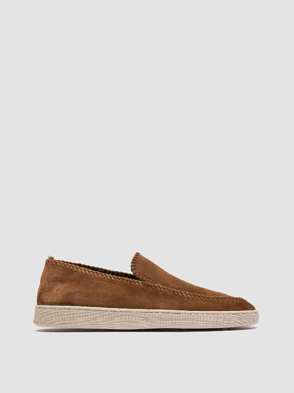 Women's Fur - Lined Loafers in Tan for a Cozy Winter OptionWomen's Fur - Lined Loafers in Tan for a Cozy Winter OptionHERBIE 011 - Brown Suede Penny Loafers