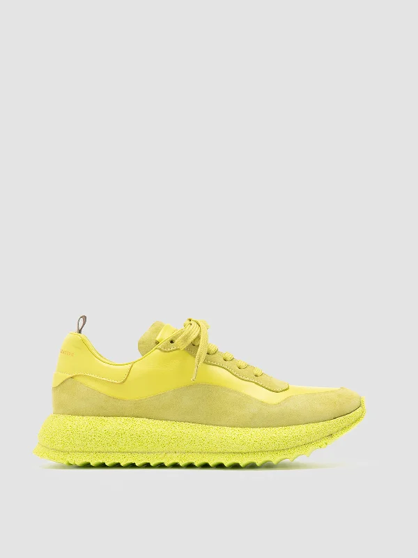 Waterproof Women's Loafers in Black for Rainy DaysRACE RUBREX 101 - Yellow Leather and Suede Low Top Sneakers Waterproof Women's Loafers in Black for Rainy DaysRACE RUBREX 101 - Yellow Leather and Suede Low Top Sneakers