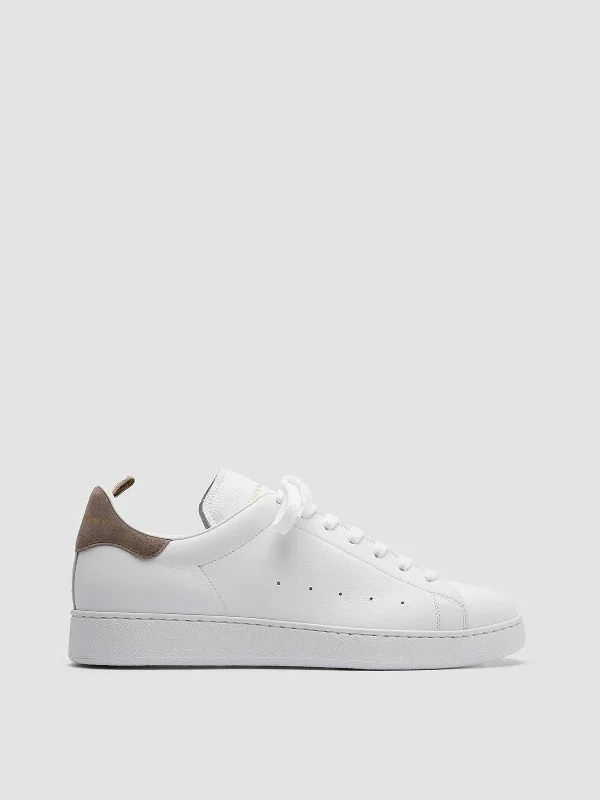 Slip - Resistant Women's Rubber - Sole Loafers in Navy for Wet ConditionsMOWER 002 - White Leather sneakers Slip - Resistant Women's Rubber - Sole Loafers in Navy for Wet ConditionsMOWER 002 - White Leather sneakers