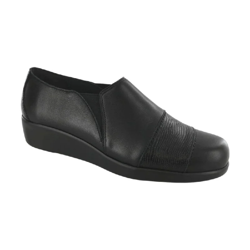Plus Size Women's Wide - Fit Penny Loafers in Black for All - Day ComfortSAS Women's Nora Slip On Loafer - Black/Lizard Plus Size Women's Wide - Fit Penny Loafers in Black for All - Day ComfortSAS Women's Nora Slip On Loafer - Black/Lizard