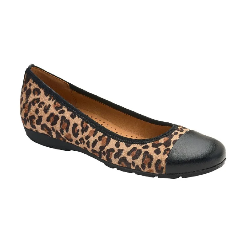 Lightweight Women's Mesh - Paneled Loafers in White for BreathabilityGabor Women's 34.161.42 Cap Toe Ballerina Flat - Natural/Black Leopard Print Lightweight Women's Mesh - Paneled Loafers in White for BreathabilityGabor Women's 34.161.42 Cap Toe Ballerina Flat - Natural/Black Leopard Print