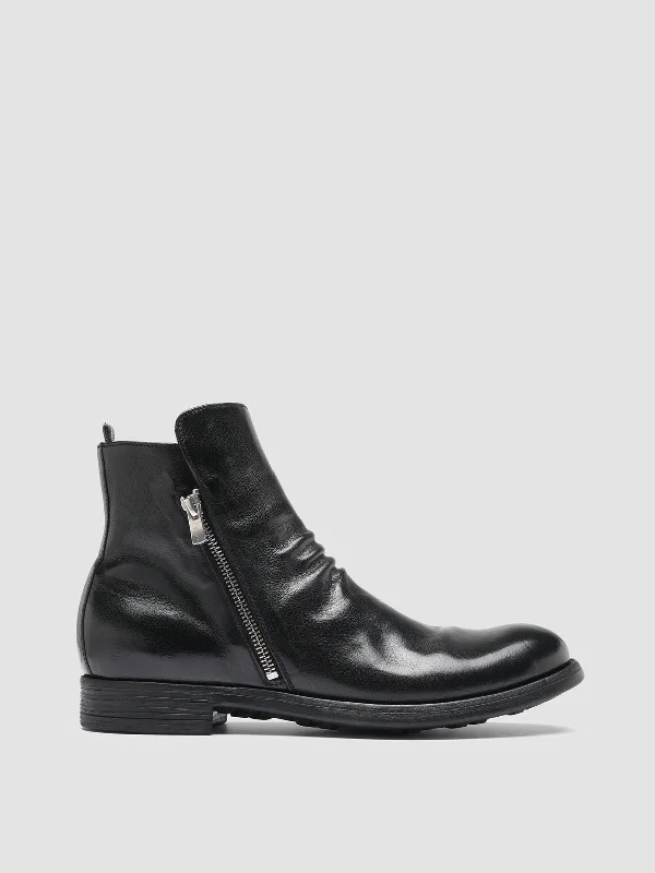 Women's Tassel - Trimmed Loafers with a Low Heel in Olive Green for a Trendy TwistCHRONICLE 042 - Black Leather Ankle Boots Women's Tassel - Trimmed Loafers with a Low Heel in Olive Green for a Trendy TwistCHRONICLE 042 - Black Leather Ankle Boots