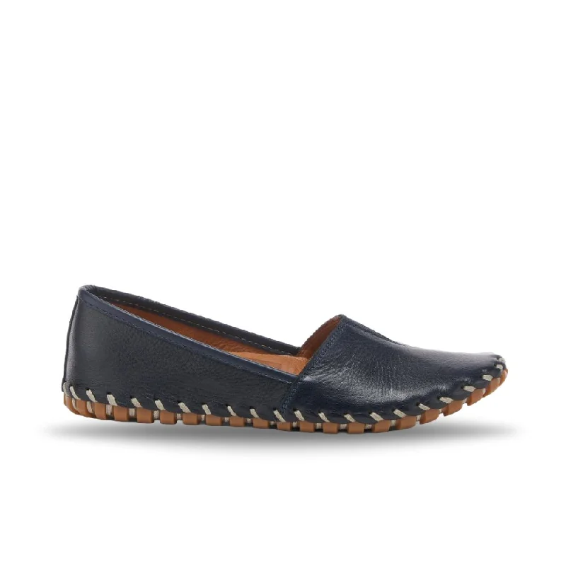 Women's Fur - Lined Loafers in Tan for a Cozy Winter OptionSpring Step Women's Kathaleta - Navy