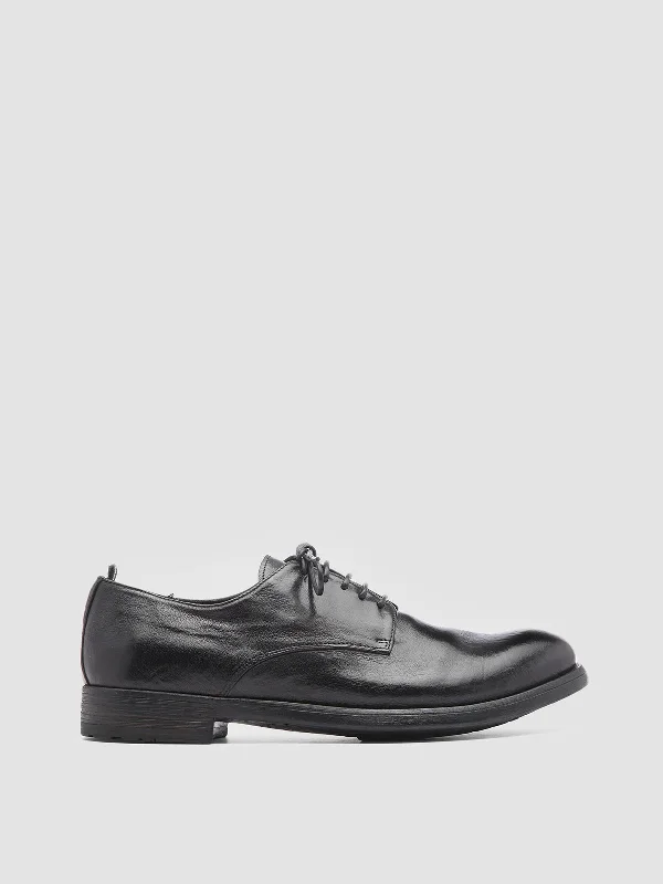 Women's Tassel - Trimmed Loafers with a Low Heel in Olive Green for a Trendy TwistHIVE 008 - Black Leather Derby Shoes Women's Tassel - Trimmed Loafers with a Low Heel in Olive Green for a Trendy TwistHIVE 008 - Black Leather Derby Shoes