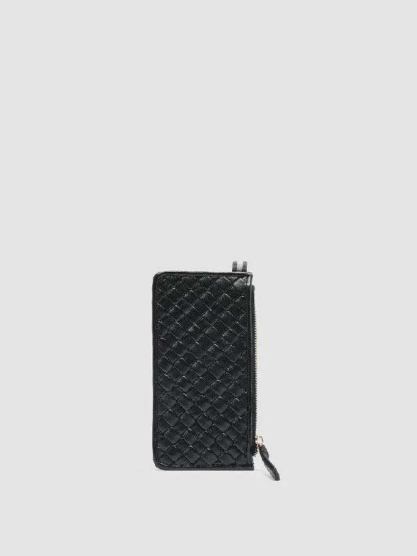 Lightweight Women's Mesh - Paneled Loafers in White for BreathabilityJULIET 103 - Black Woven Leather Card Holder Lightweight Women's Mesh - Paneled Loafers in White for BreathabilityJULIET 103 - Black Woven Leather Card Holder