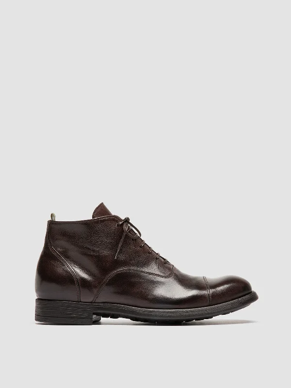 Women's Tassel - Trimmed Loafers with a Low Heel in Olive Green for a Trendy TwistCHRONICLE 057 - Brown Leather Lace Up Boots Women's Tassel - Trimmed Loafers with a Low Heel in Olive Green for a Trendy TwistCHRONICLE 057 - Brown Leather Lace Up Boots