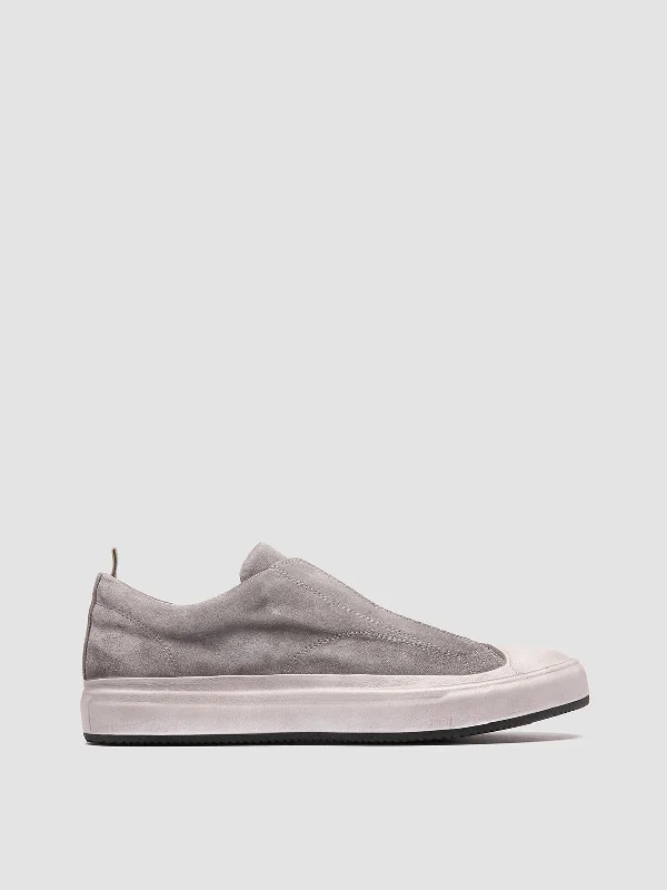 Sustainable Women's Recycled Material Loafers in Gray for Eco - Conscious ShoppersDUB 001 - Grey Leather and Suede Slip On Sneakers Sustainable Women's Recycled Material Loafers in Gray for Eco - Conscious ShoppersDUB 001 - Grey Leather and Suede Slip On Sneakers