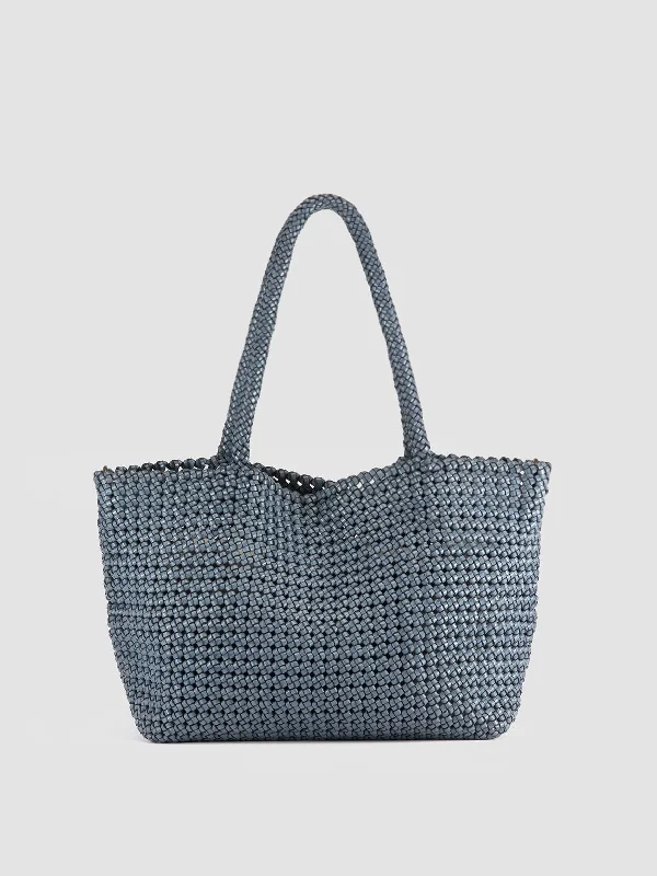 Lightweight Women's Mesh - Paneled Loafers in White for BreathabilitySUSAN 09 - Blue Woven Leather Shoulder Bag Lightweight Women's Mesh - Paneled Loafers in White for BreathabilitySUSAN 09 - Blue Woven Leather Shoulder Bag