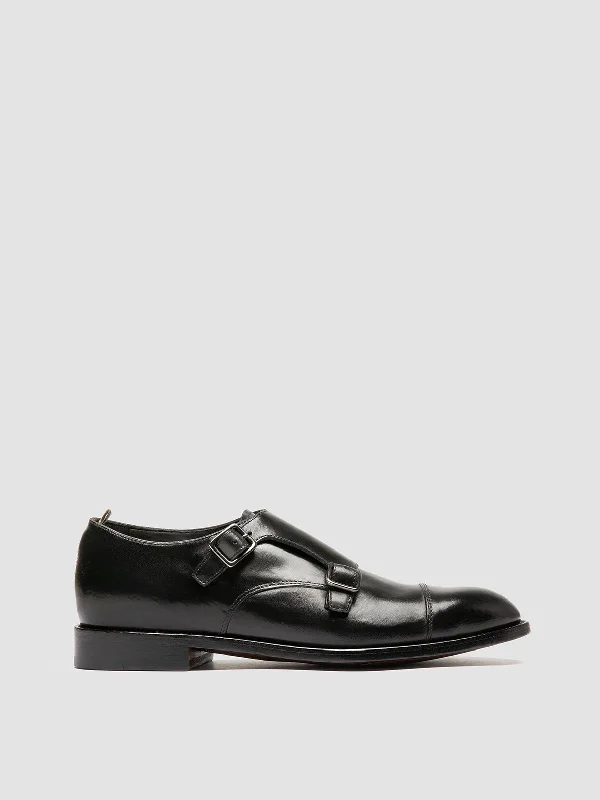 Lightweight Women's Mesh - Paneled Loafers in White for BreathabilitySIGNATURE 004 - Black Leather Monk Shoes Lightweight Women's Mesh - Paneled Loafers in White for BreathabilitySIGNATURE 004 - Black Leather Monk Shoes