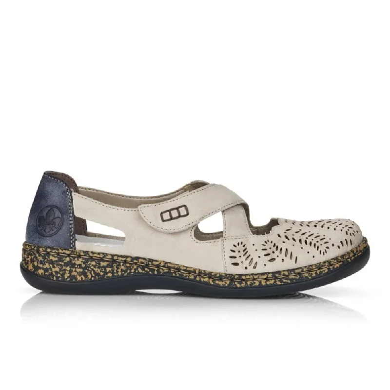 Elastic - Back Women's Loafers in Teal for Easy On - and - OffRieker Women's Daisy 46375-60 - Marble/Jeans Elastic - Back Women's Loafers in Teal for Easy On - and - OffRieker Women's Daisy 46375-60 - Marble/Jeans