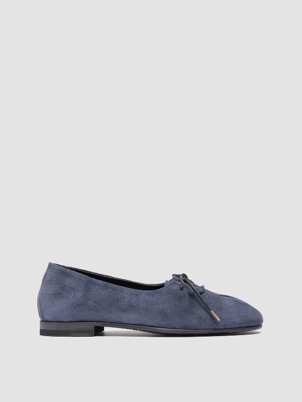 Child - Friendly Women's Loafers in Purple for Moms on the GoOLIVER 102 - Blue Suede Ballerina Shoes Child - Friendly Women's Loafers in Purple for Moms on the GoOLIVER 102 - Blue Suede Ballerina Shoes
