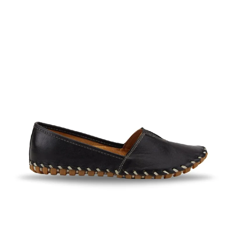 Women's Embroidered Floral Pattern Loafers in Beige for a Spring - Inspired OutfitSpring Step Women's Kathaleta - Black Women's Embroidered Floral Pattern Loafers in Beige for a Spring - Inspired OutfitSpring Step Women's Kathaleta - Black