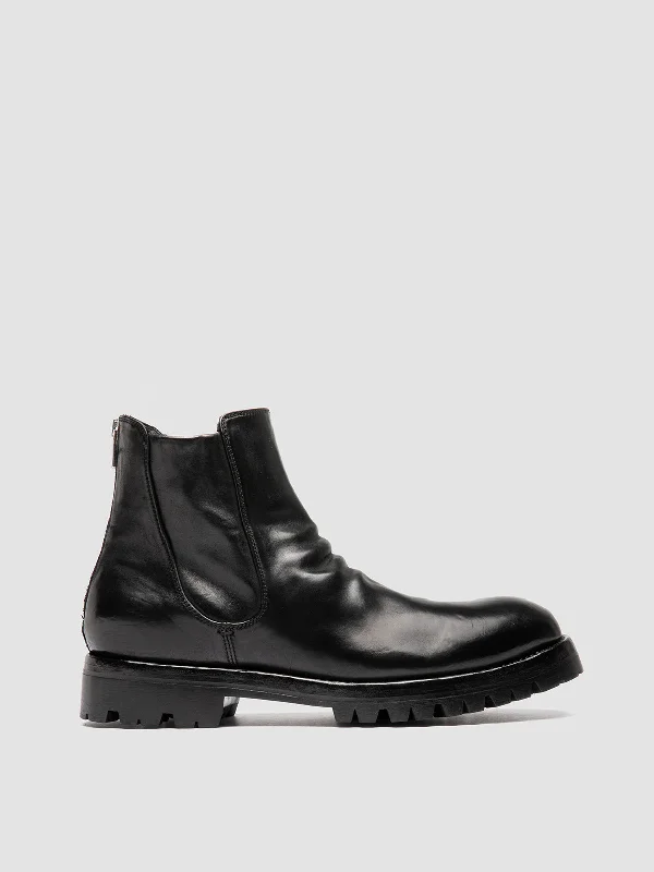 Shock - Absorbing Women's Loafers in Gray for Active LifestylesARBUS 221 - Black Leather Zip Boots