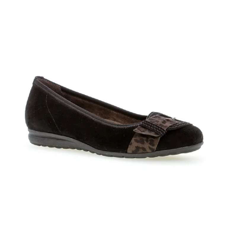 Women's Premium Leather Tassel Loafers in Dark Brown for a Classic Office LookGabor Women's 52.626.67 Buckle Ballet Flat - Black w/Mini Leopard Women's Premium Leather Tassel Loafers in Dark Brown for a Classic Office LookGabor Women's 52.626.67 Buckle Ballet Flat - Black w/Mini Leopard