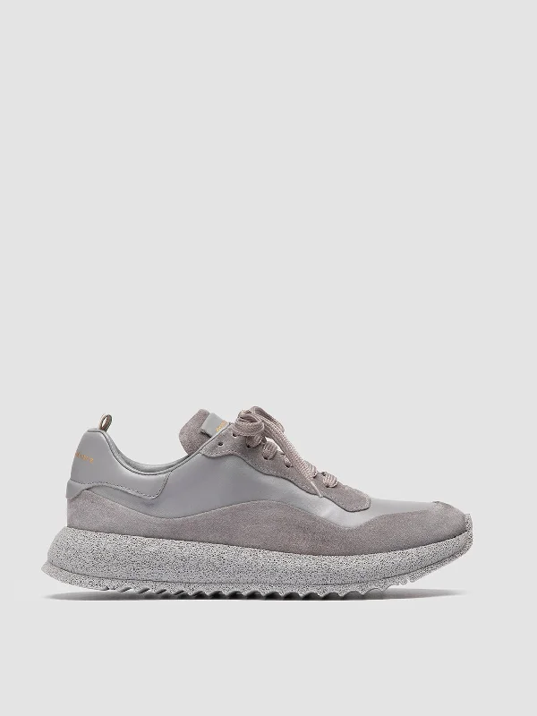 Sustainable Women's Recycled Material Loafers in Gray for Eco - Conscious ShoppersRACE RUBREX 101 - Grey Leather and Suede Low Top Sneakers Sustainable Women's Recycled Material Loafers in Gray for Eco - Conscious ShoppersRACE RUBREX 101 - Grey Leather and Suede Low Top Sneakers