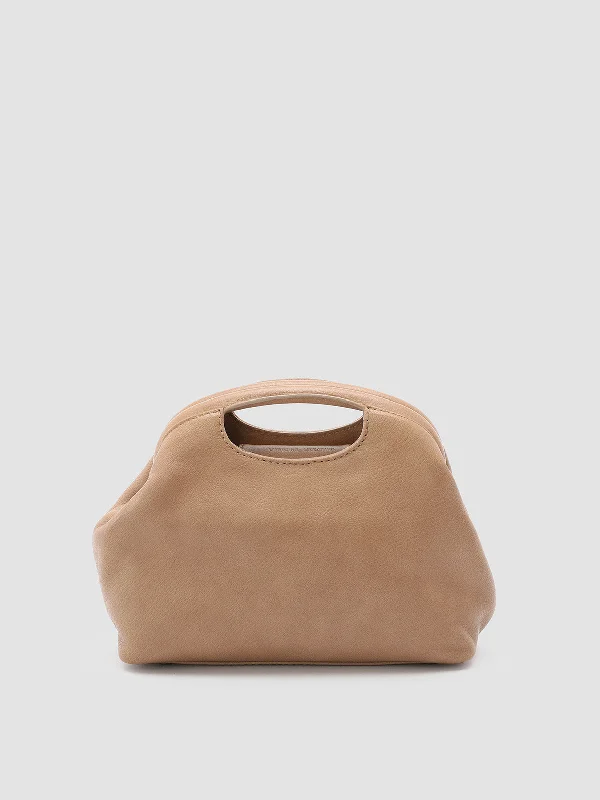 Women's Cashmere - Lined Loafers in Burgundy for Warmth in WinterHELEN 15 - Taupe Leather Clutch Bag