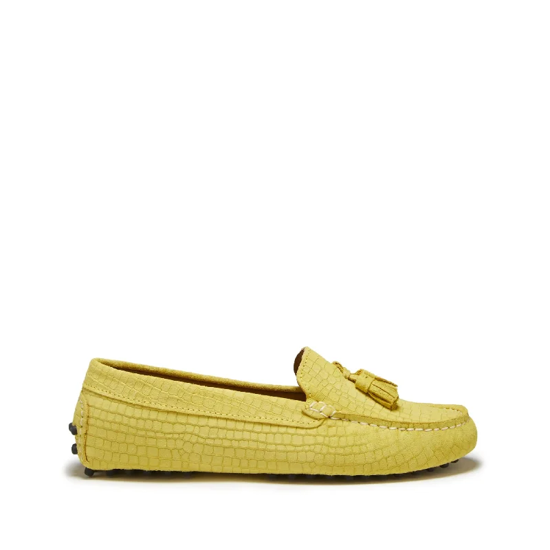 Women's Tassel - Trimmed Loafers with a Low Heel in Olive Green for a Trendy TwistWomen's Tassel - Trimmed Loafers with a Low Heel in Olive Green for a Trendy TwistWomen's Tasselled Driving Loafers, yellow embossed suede Women's Tassel - Trimmed Loafers with a Low Heel in Olive Green for a Trendy TwistWomen's Tassel - Trimmed Loafers with a Low Heel in Olive Green for a Trendy TwistWomen's Tasselled Driving Loafers, yellow embossed suede