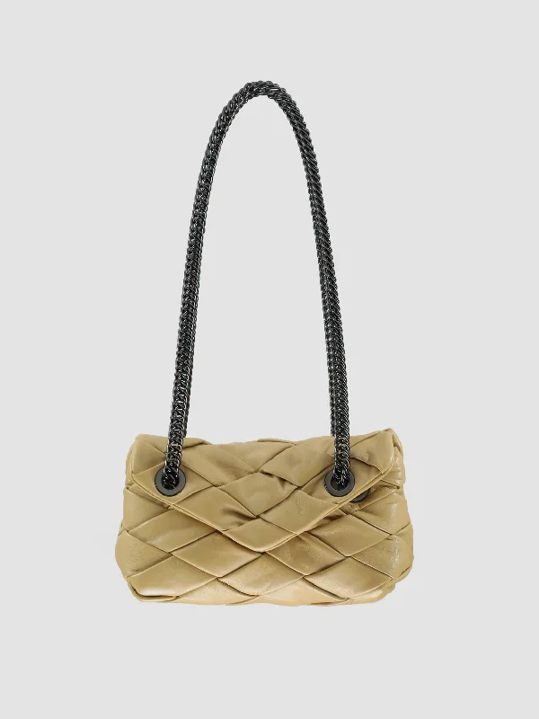 Adjustable Strap Women's Loafers in Tan for a Custom FitOC CLASS 061 Massive - Brown Leather Shoulder Bag
